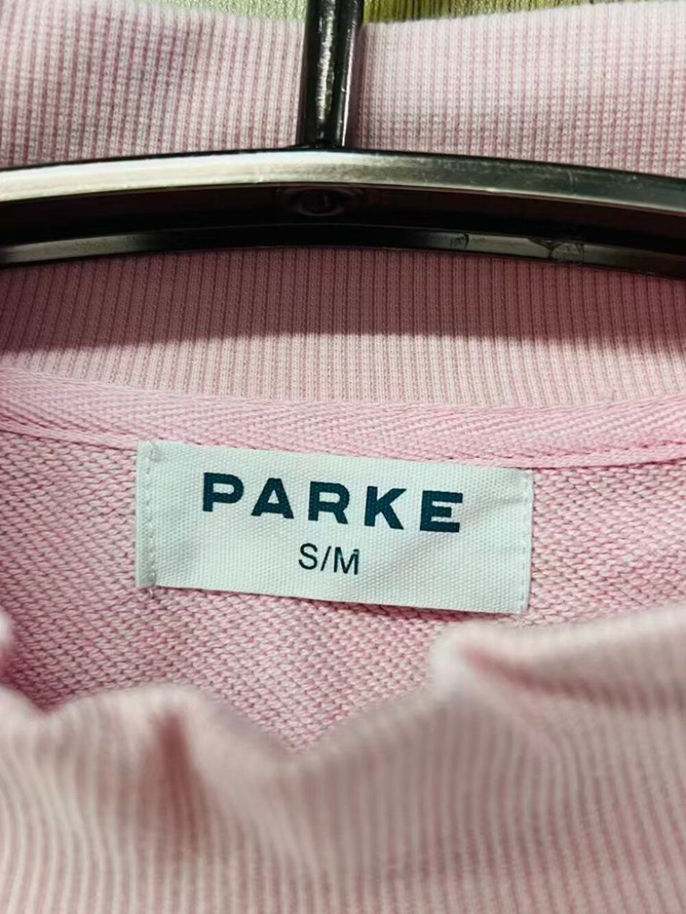 Parke Pink Polka Dot Mock Neck Sweatshirt - Picture 4 of 7